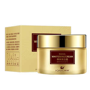 OEM ROREC Marque privée Crème hydratante pour le visage d'escargot blanchissante pour les soins de la peau Beauté hydratante Bio Meilleure crème blanchissante pour le visage - Product Image 4
