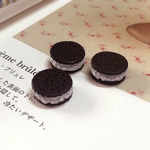 Perles en résine imitation sandwich et biscuit, best-seller, pour la décoration artisanale ou les créations DIY pour enfants Re-ment - Product Image 1
