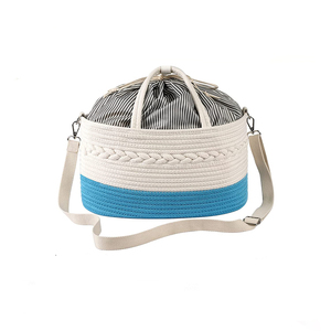 KUYUE Panier de rangement pour couches de bébé, sac de maman, organisateur de produits pour bébé en coton pliable, taille personnalisée 0.8 - Product Image 1