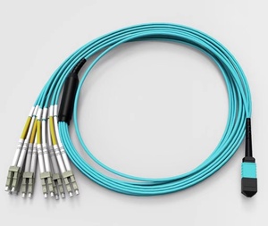 Câble de fibre optique de communication FTTH avec matériau LSZH Faible perte d'insertion 0,3 dB Utilisation télécoms/centre de données - Product Image 1