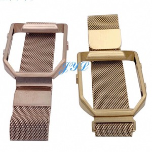 For Xiaomi Smart <b>Watch</b> Band Mesh Stainless Steel <b>Case</b> Rose Gold Pink Gold Silver Black Bezel Frame 17-4 316L Metal - Product Image 1