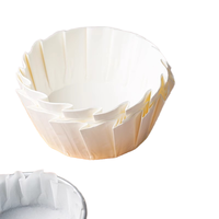 50PCS Non-Pliant Basque Résistant À L'huile Papier Cupcake Cuisson Tasses 4 Pouces En Sac Silicone Moule Circulaire Papier Pad Gâteau Outils Ensemble