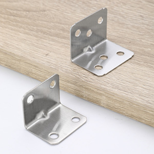 Support d'angle en acier inoxydable, forme en L à 90 degrés, épaissi, pour connecteurs de support de placard - Product Image 3