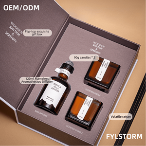 Barras de Velas Aromáticas Marrones sin Fuego para el Festival del Medio Otoño y Diwali, Hechas a Mano, Ecológicas, Regalo para Bodas y Cumpleaños - Product Image 1