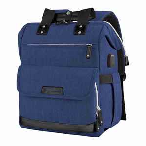 Custom Logo Waterproof Laptop Rucksack with <b>USB</b> Expandable <b>Storage</b> for Commuting & Travel - Product Image 4