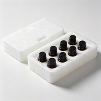 Inserts en mousse EVA noire découpés sur mesure, étanches et antichoc, pour boîtes cadeaux rigides d'huiles essentielles (OEM/ODM)