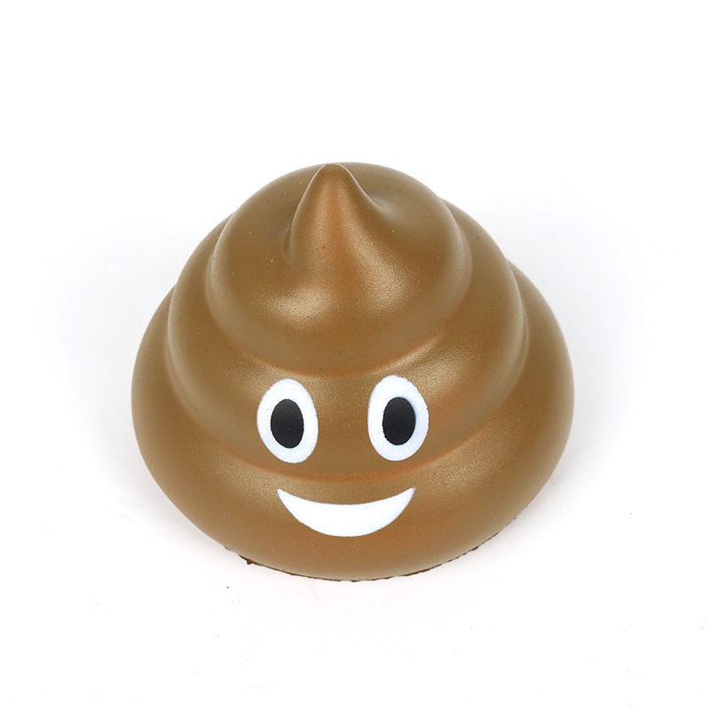 Poop Shaped Stress Ball Promotional Children Toy Anti-stress Ball Cheap Pu Foam Poo Shaped Stress Ball