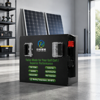 12.38kWh Smart BMS 72V LiFePO4 Baterai Lithium Isi Ulang Kelas Golf Cart, Solid State Prismatic Deep Cycle, 6000 Siklus