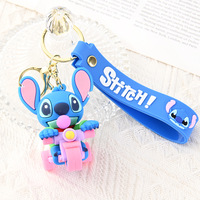 Gantungan Kunci Figur Alien Biru Lucu, Berbagai Model Karakter Kartun PVC, Liontin Tas Gantungan Kunci Mobil, Hadiah Kecil Grosir