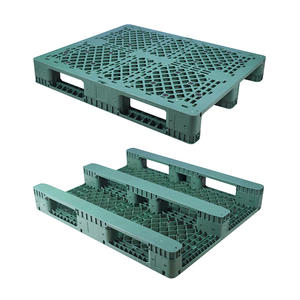 Hdpe החובה היורו כבד מחוזק רגליים שטוחות פלסטיק מתלה אחסון ממוחזר פלסטיק - Product Image 5