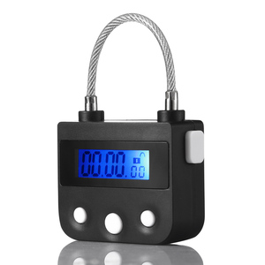 Electronic Timer Lock Multifunctional-USB Rechargeable Timer Alarming Padlock Time Release Lock