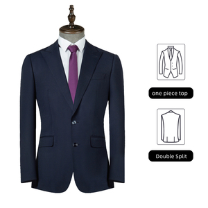 Costume XF-P21 pour <span class=keywords><strong>homme</strong></span>, <span class=keywords><strong>veste</strong></span> de costume décontractée pour <span class=keywords><strong>homme</strong></span>, <span class=keywords><strong>bleu</strong></span> <span class=keywords><strong>marine</strong></span>, tenue professionnelle pour entretien d'embauche, modèles pour <span class=keywords><strong>homme</strong></span> et femme - Product Image 5