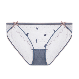 Factory Custom Girls Breathable Mesh See Through <strong>Underwear</strong> Japan Ladies Panties Transparent Mid <strong>Waist</strong> Lace Panties for Women - Product Image 6