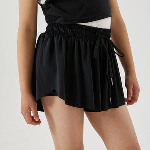 Gonne da ballo sportive Yoga per bambini 2 in 1 Skort gonna <span class=keywords><strong>a</strong></span> <span class=keywords><strong>farfalla</strong></span> per ragazze che corrono gonne fluide abito da Tennis con pantaloncini interni - Product Image 2