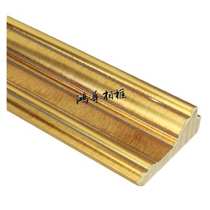 Wood Trim 3342-8YK Rectangular Gold Foil Indoor <b>Wall</b> <b>Frame</b> Lines - Product Image 1