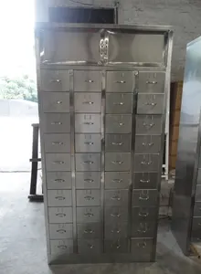 Hospital Furniture Hospital Clinic Stainless Steel Instrument Medical Cabinet Locker