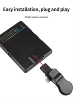 Lampu Isi Laptop Komputer Baterai Isi Ulang Suhu Warna RGB yang Dapat Disesuaikan, Terlaris, Model Jepit, untuk Penerangan Luar Ruangan