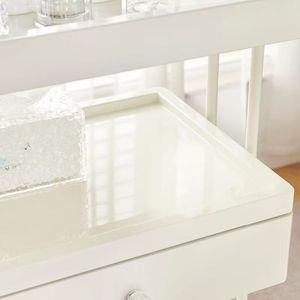 Hair Salon White <b>Tool</b> <b>Cabinet</b> Salon Furniture Rolling Trolley Cart Best-Selling Trolley for Salon Manicure Shelf <b>Tools</b> Rack - Product Image 5