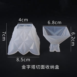 DIY Jewelry Storage Box Candy Box Epoxy <strong>Pyramid</strong> Silicone Mold <strong>Pyramid</strong> Resin Mold - Product Image 3