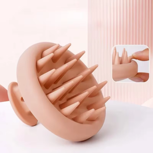 Brosse de massage en silicone pour le cuir chevelu et le corps, démangeaisons, nettoyage des racines, peigne de massage du cuir chevelu, brosse de bain - Product Image 5