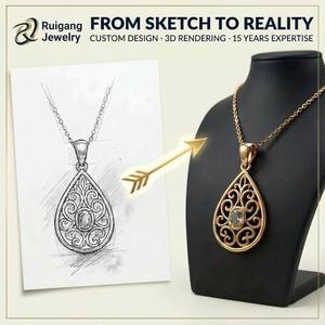 Collana Personalizzata in Acciaio Inox 316L Placcato Oro 18K PVD con Catena a Graffetta e Ciondolo a Cuore con Zirconi Cubici - Product Image 2