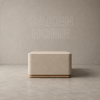 Table basse rectangulaire de luxe OAKEN pour salon, table à thé moderne en bois massif, artisanale, style rétro, meubles pour la maison