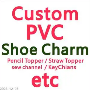 Vendita calda decorazioni per scarpe con Logo famoso in PVC morbido e personalizzato in stile unico sfuso