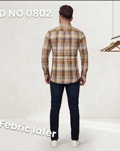 Cotton Twill Plain <b>Shirt</b> in Navy <b>Blue</b> Olive Brown and Maroon Solid Colors Full Sleeve Button Down Elegant Party Wear Fashion <b>Men</b> - Product Image 3