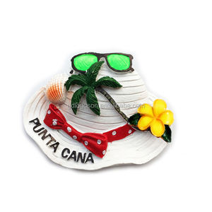 Creativo sombrero de paja en forma de Creta, <span class=keywords><strong>Grecia</strong></span> regalos de recuerdo de imanes de nevera 3D imanes de resina para frigorífico - Product Image 2