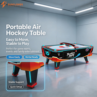 Table de hockey aérien électronique en gros pour usine, facile à déplacer, machine de jeu de sport d'arcade commerciale avec affichage numérique du score