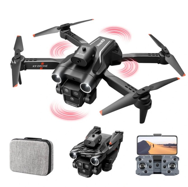 New K9 Mini Drone 4K HD Dual Camera WiFi FPV Altitude Hold Foldable Quadcopter RC Drone Kid Toy GIft
