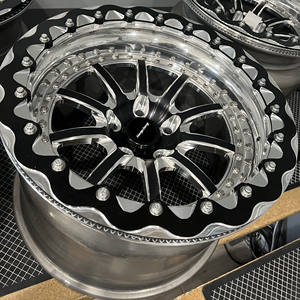 Sürükle yarış araba 2 3 parça beadlock ile dövme alaşım derin çanak tekerlek 5x114.3 5x130 5x120 5x112 15 16 17 GTR BMW için 18 inç jant - Product Image 2