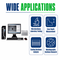 Logiciel de mesure automatique de la microdureté Vickers avec analyse d'indentation par image CCD