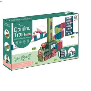 Juego educativo Juego de pelota rodante Eléctrico B/o Bloques de colocación automáticos Juego de tren de dominó de juguete - Product Image 5