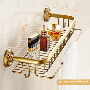 Étagère de téléphone en chrome brillant brossé doré, alternative au <span class=keywords><strong>porte</strong></span>-papier toilette en forme de mouton - Product Image 5