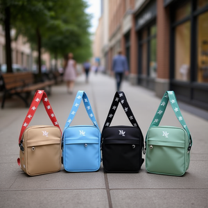 Mochila de un solo hombro para mujer Ny, 22x17x6cm, diseño de letras, bandolera - Product Image 2