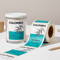 Étiquettes adhésives personnalisées pour pots en verre avec impression numérique holographique pour confiture, miel, aliments pour animaux et emballages de collations