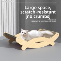 Griffoir pour chat en sisal avec lit intégré, très grand, style épuré, durable, anti-poussière, canapé pour chat, jouet pour chat