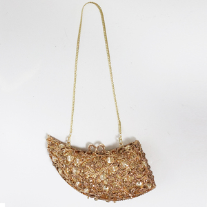 New <strong>Ivory</strong> Inlaid Diamond Evening <strong>Wedding</strong> Hollow Metal Rhinestone Gemstone Purse Banquet Handheld Women's <strong>Clutch</strong> <strong>Bag</strong> - Product Image 3