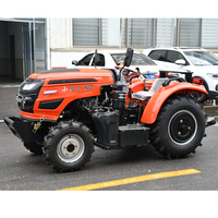 Tracteur agricole 4x4 performant de 70 CV, diesel, compatible avec remorque, rotoculteur et semoir