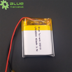 Batería de Polímero de Litio Personalizada 602530, 450 mAh, 3.8 <span class=keywords><strong>V</strong></span>, <span class=keywords><strong>3.7</strong></span> <span class=keywords><strong>V</strong></span>, Celda de Bolsa de Polímero de Litio de <span class=keywords><strong>3.7</strong></span> <span class=keywords><strong>V</strong></span> y 450 mAh - Product Image 2
