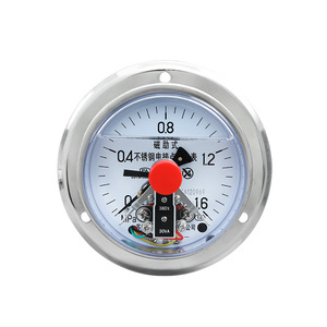 Ynxc100bf Zt Electric Contact Pressure <b>Gauge</b> 100mm Stainless Steel Magnetic Assisted -0.1 To 1.6Mpa - Product Image 1