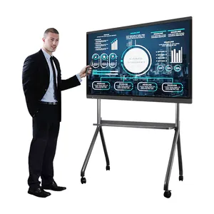 65 75 85 95 Zoll Android 4K interaktive IR Touch Smart Whiteboard Touchscreen für Bildung interaktive Flach bildschirm