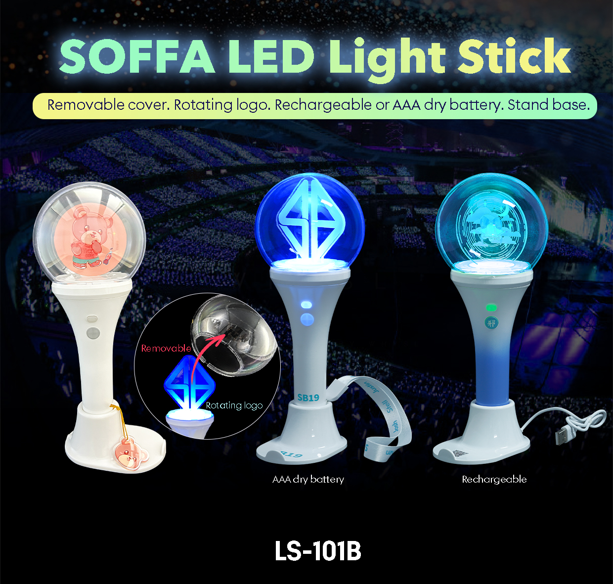 LS-101B Rechargeable LED Light Stick