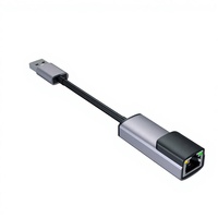 Adaptateur Ethernet USB 2.0 RJ45 10/100 Mbps en alliage d'aluminium, accessoires informatiques industriels, marque OEM, modèle 100 % compatible OEM