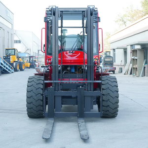 משלוח חינם מלגזות דיזל 4x4 3.5 טון ציוד טיפול במשאיות מלגזת שטח קשה מלגזת דיזל הידראולית לישיבה במשק - Product Image 6