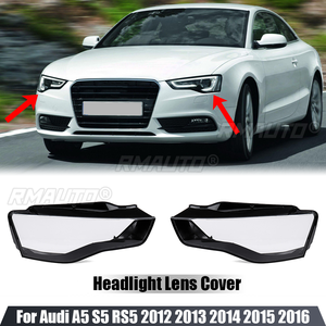 ฝาครอบไฟหน้าใส สำหรับ Audi A5 S5 RS5 ปี 2012 2013 2014 2015 2016  ฝาครอบโคมไฟหน้า  เลนส์ครอบไฟหน้า  ทำจากพลาสติกอะคริลิก - Product Image 1