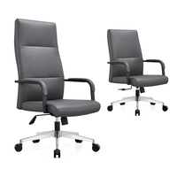 Mobilier de bureau mi-dos chaises de bureau de direction pivotantes pour personnel chaise de salle de conférence en cuir