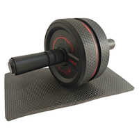 Rouleau Abdominal Double Roue pour Entraînement à Domicile, Équipement de Fitness pour Abdominaux et Remodelage Corporel, Appareil d'Exercice Acceptable pour les Fabricants OEM