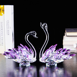 Nuovo <span class=keywords><strong>cigno</strong></span> di cristallo su misura di colore <span class=keywords><strong>blu</strong></span> K9 dell'ornamento del <span class=keywords><strong>cigno</strong></span> di cristallo 2022 per la decorazione di nozze - Product Image 5